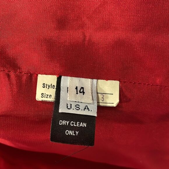 David Hayes 100% Wool Vintage Coat Pant Suit 80s Sz 14 Purple Toggle Pockets - Picture 9 of 15